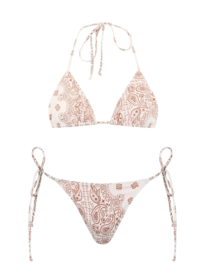 Woman bandanna triangle bikini Leah Marielle