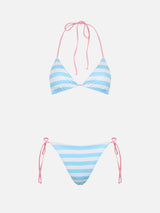 Bikini da donna a triangolo a righe Leah Marielle | EDIZIONE SPECIALE FIORUCCI