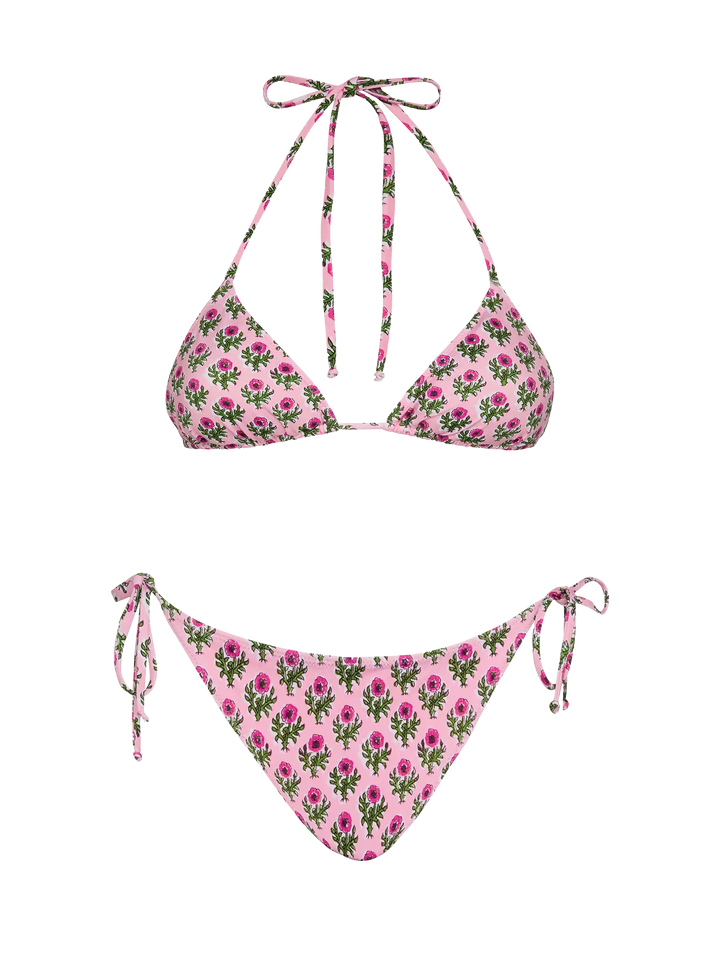 Triangle bikini Leah Virgo with floral print