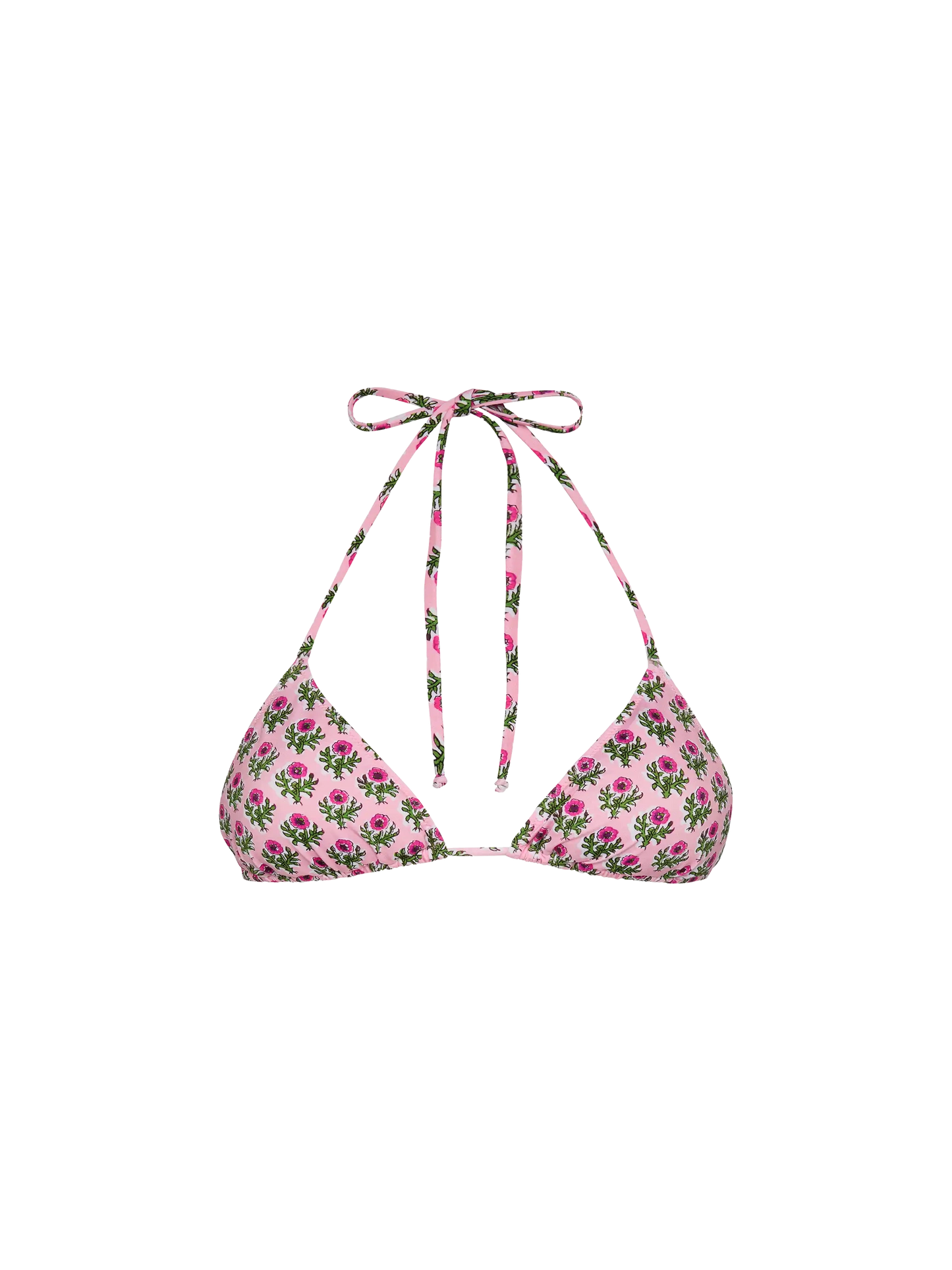 Leah triangle top swimsuit with floral print