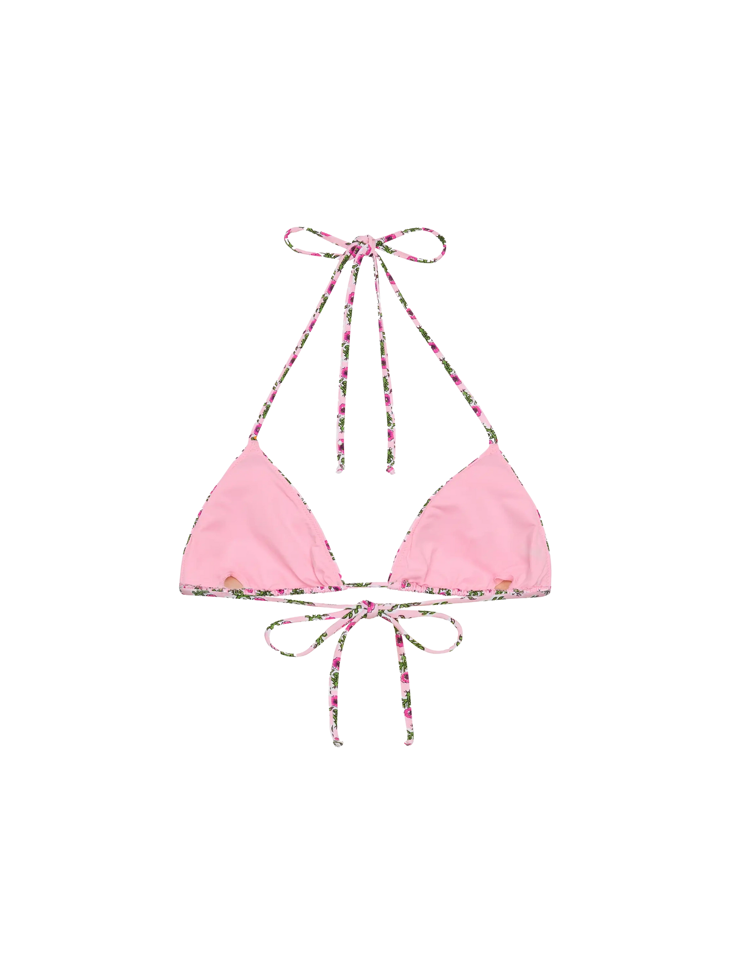 Leah triangle top swimsuit with floral print