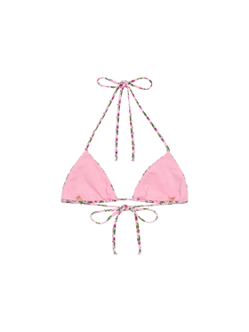 Leah triangle top swimsuit with floral print