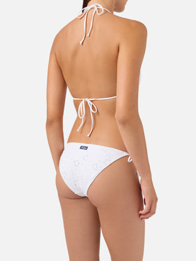 Bikini Leah Virgo blanco de sangallo 