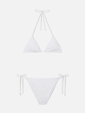 Leah Virgo white sangallo bikini