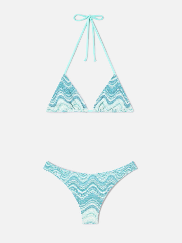 Leah Naomi water green raschel degradé bikini