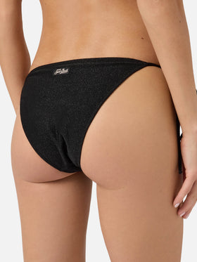 Leah Teen black lurex triangle bikini