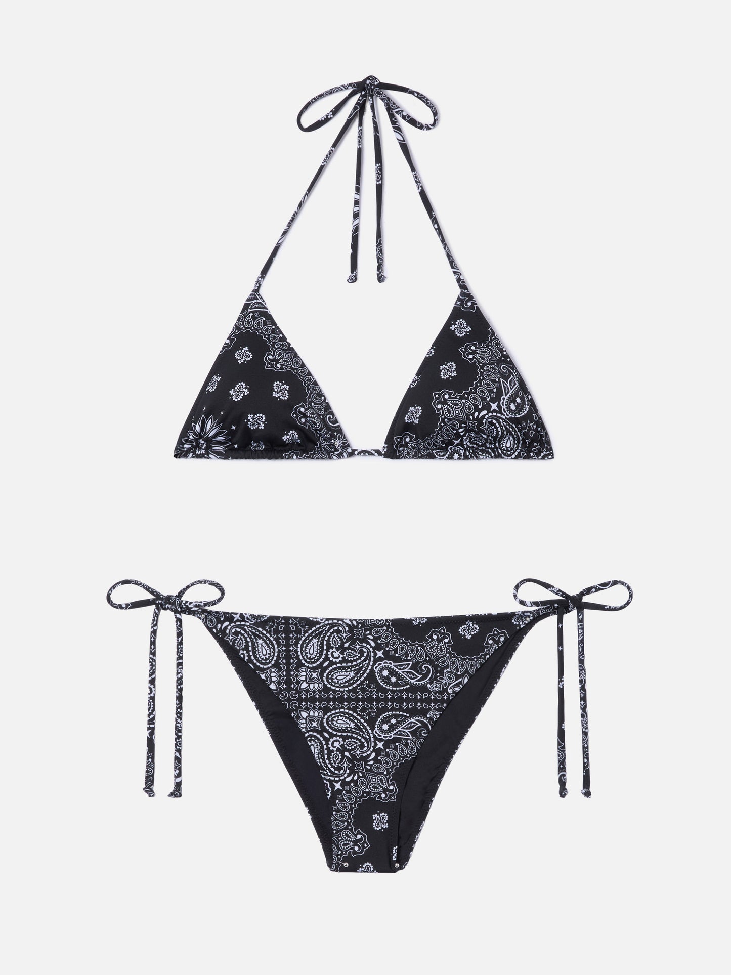 Bikini Leah Teen con stampa bandana nera