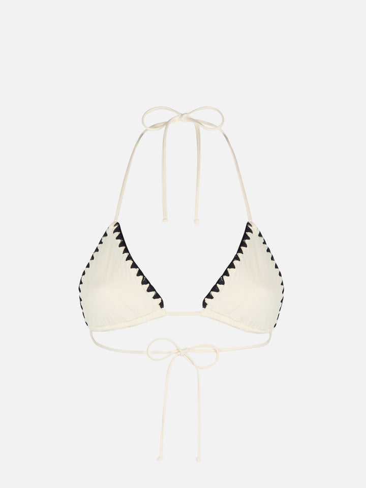 Woman crochet triangle top swimsuit Leah