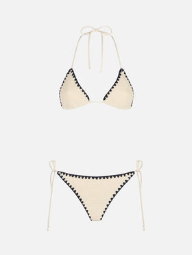 Bikini triangle en crochet pour femme Leah Marielle 