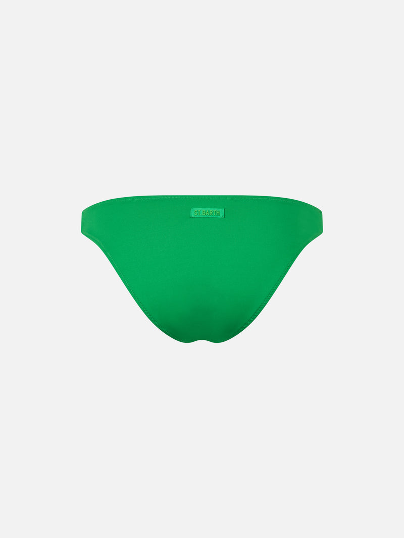 Woman green classic swim briefs Lido