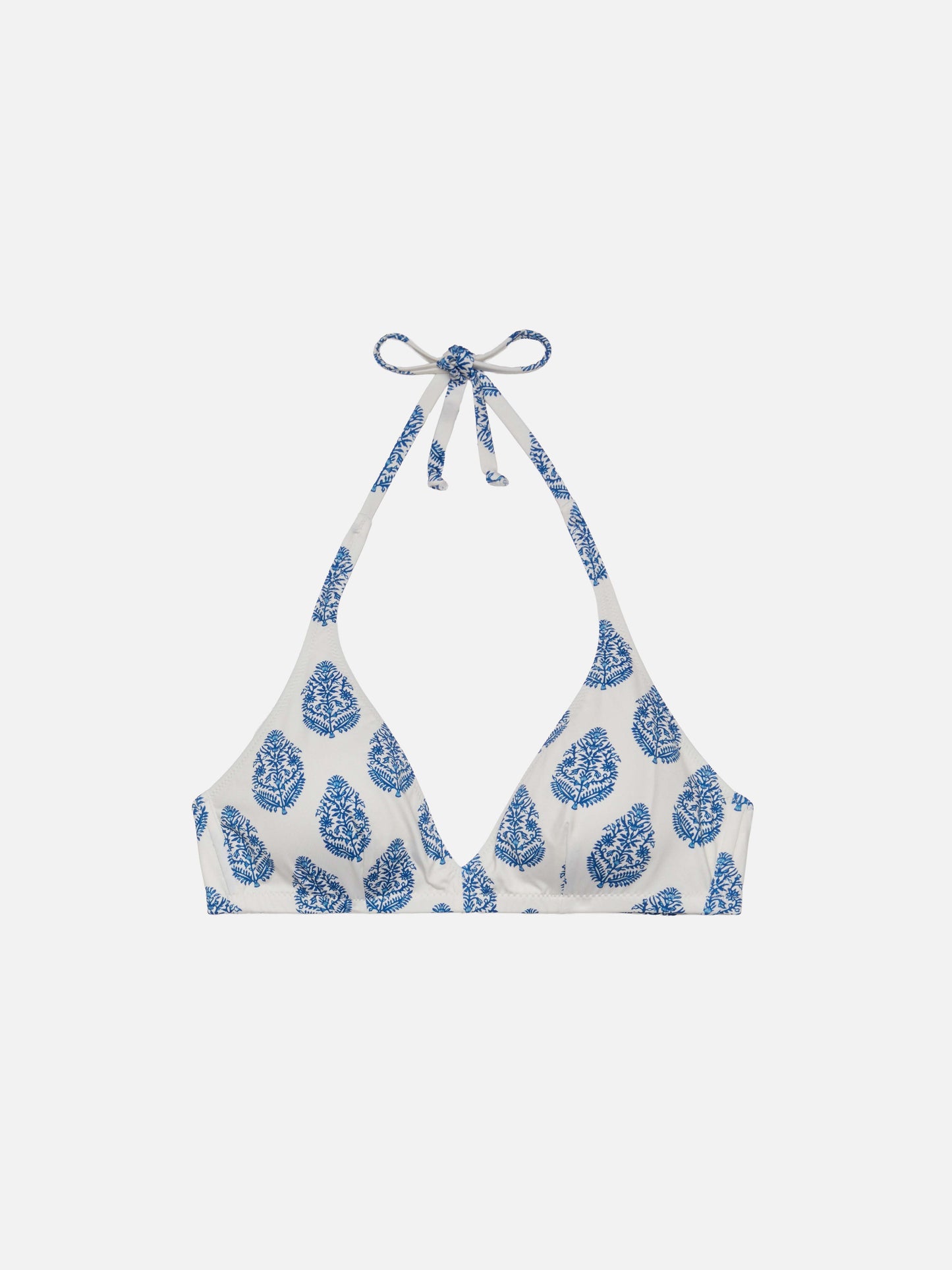 Gaia top bralette triangolo con stampa paisley