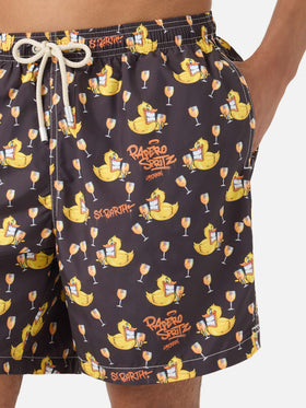 Badeshorts Lighting mit Cryptopuppets-Print | Special Edition 