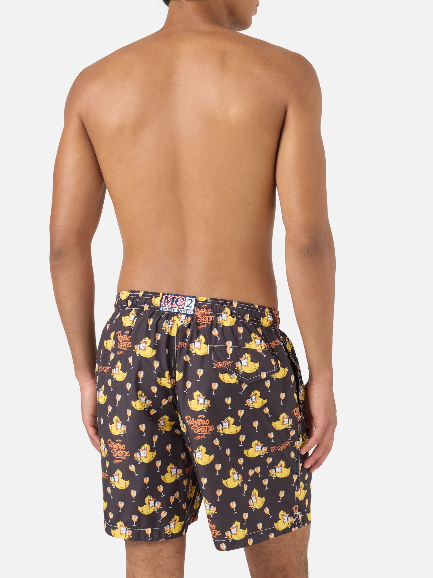 Badeshorts Lighting mit Cryptopuppets-Print | Special Edition 