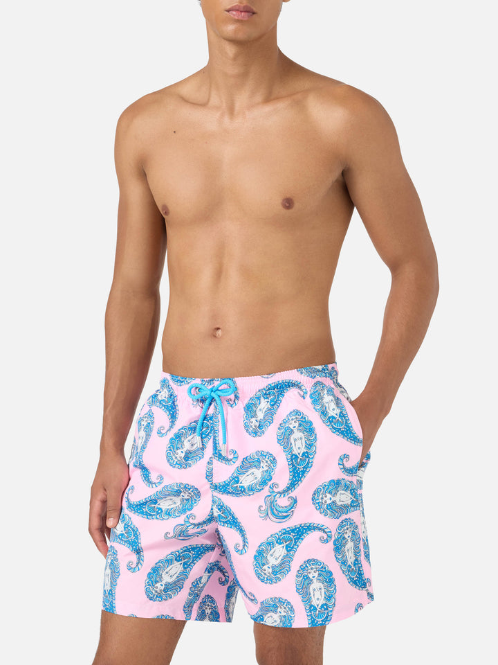 Badeshorts Lighting mit Paisley-Print 