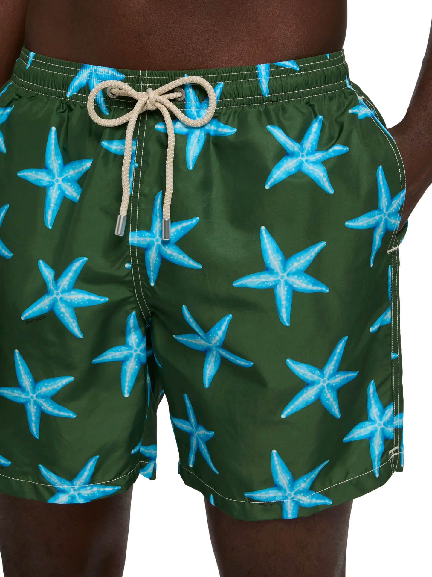 Costume mare Lighting in tessuto leggero con stampa stelle marine
