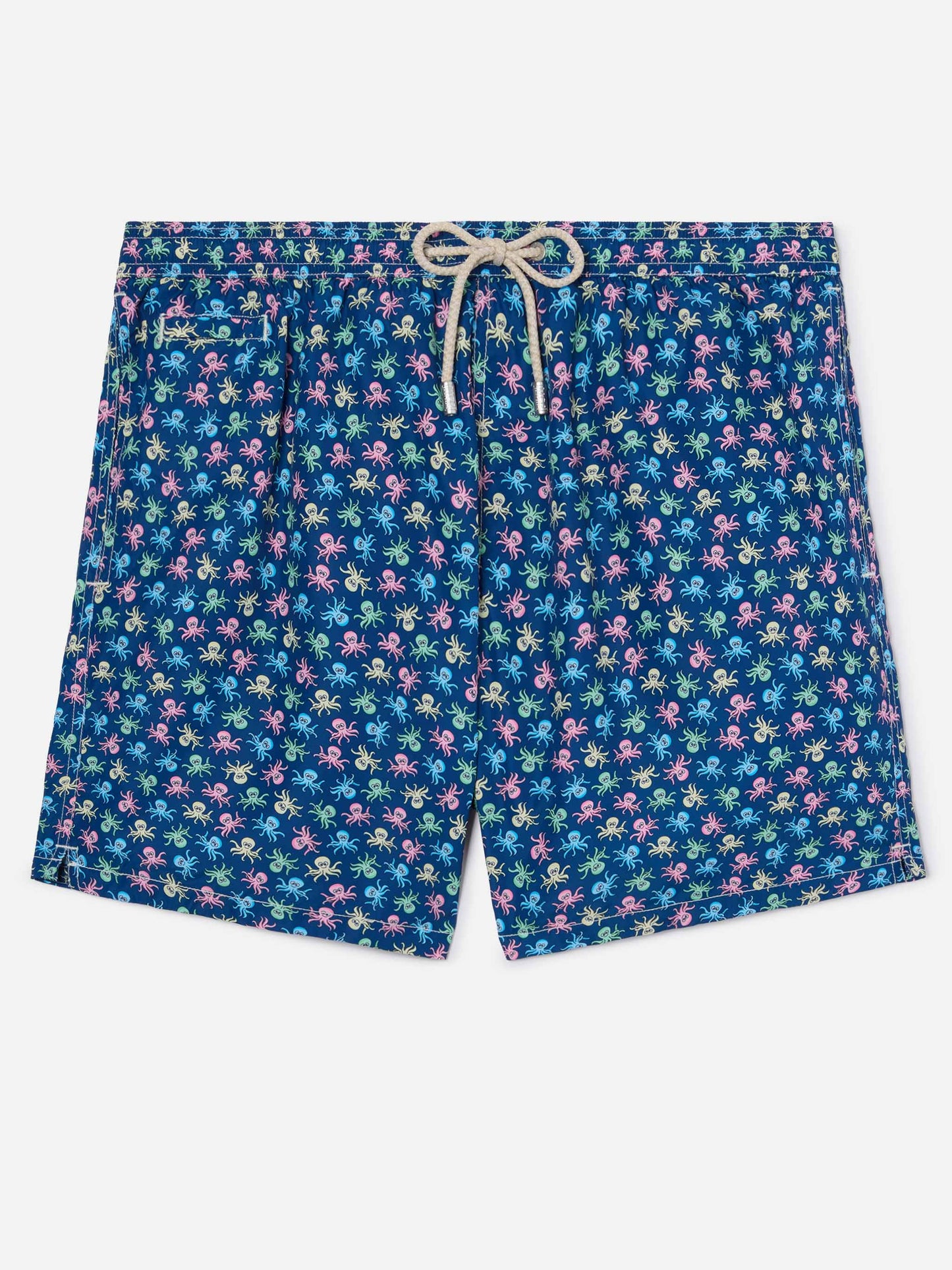 Navy Lighting Micro swim shorts with octopus all-over print