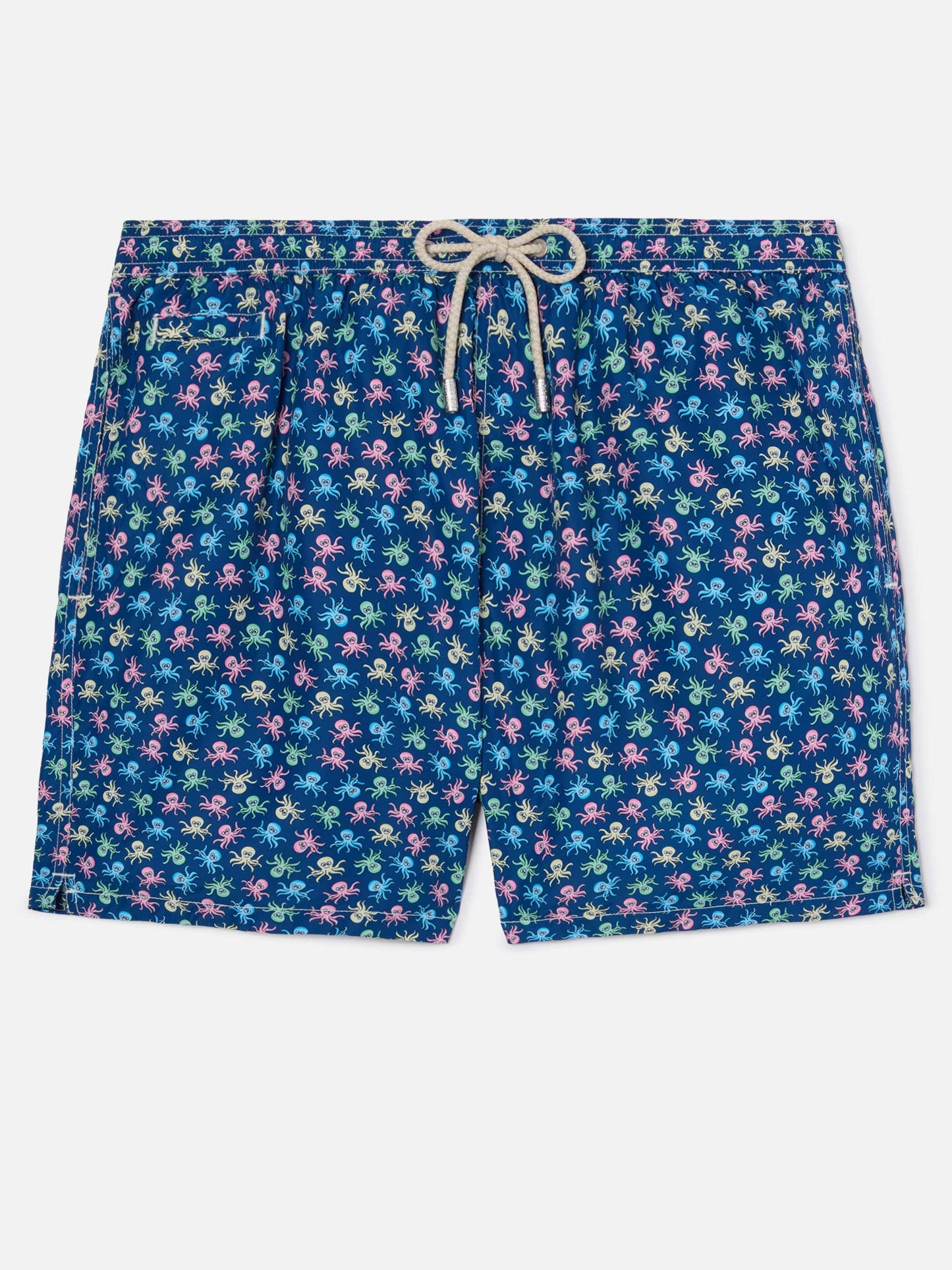 Navy Lighting Micro swim shorts with octopus all-over print
