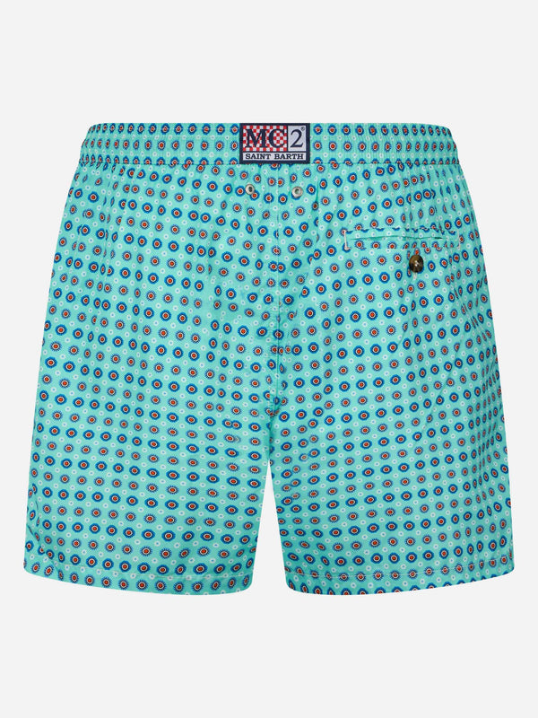 Herren-Badeshorts aus leichtem Stoff Lighting Micro Fantasy mit Krawatten-Print