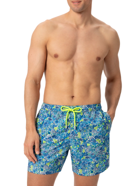 Lightweight fabric swim shorts Lighting with Margaret Annie print | MADE WITH LIBERTY FABRIC