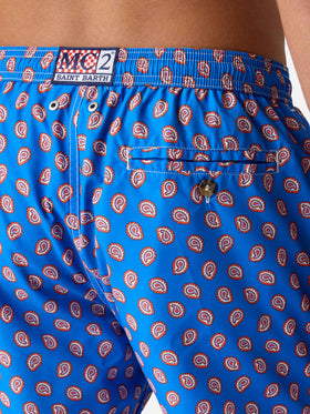 Lightweight fabric swim shorts Lighting with paisley  print