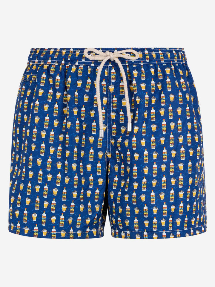 Man lightweight fabric swim-shorts Lighting Micro Fantasy with Vov Bombardino print | VOV SPECIAL EDITION