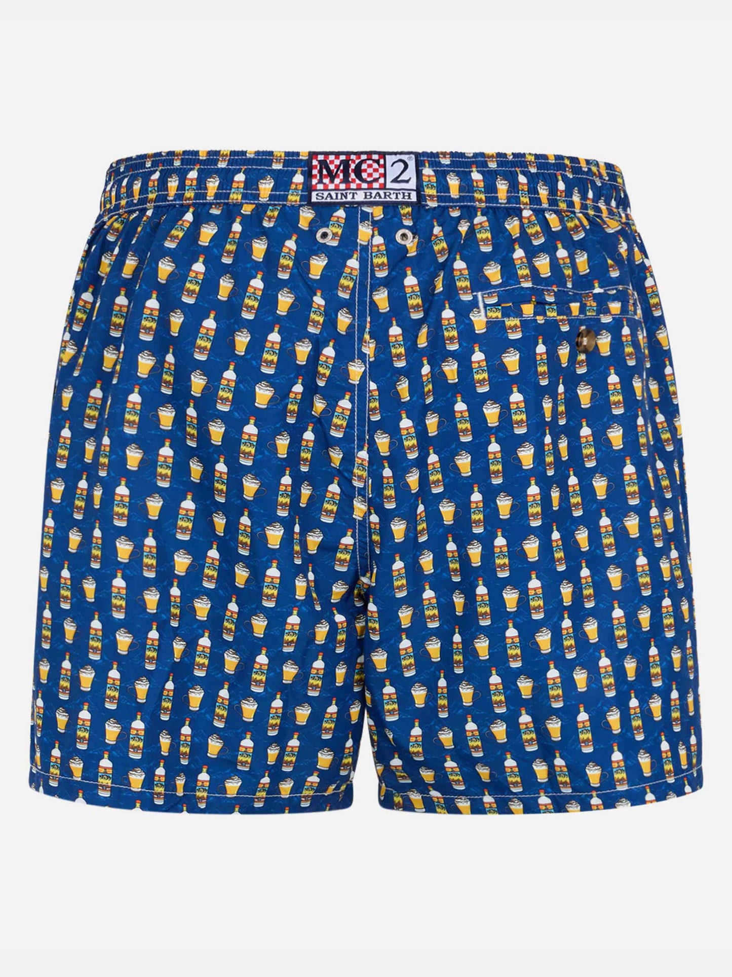 Man lightweight fabric swim-shorts Lighting Micro Fantasy with Vov Bombardino print | VOV SPECIAL EDITION