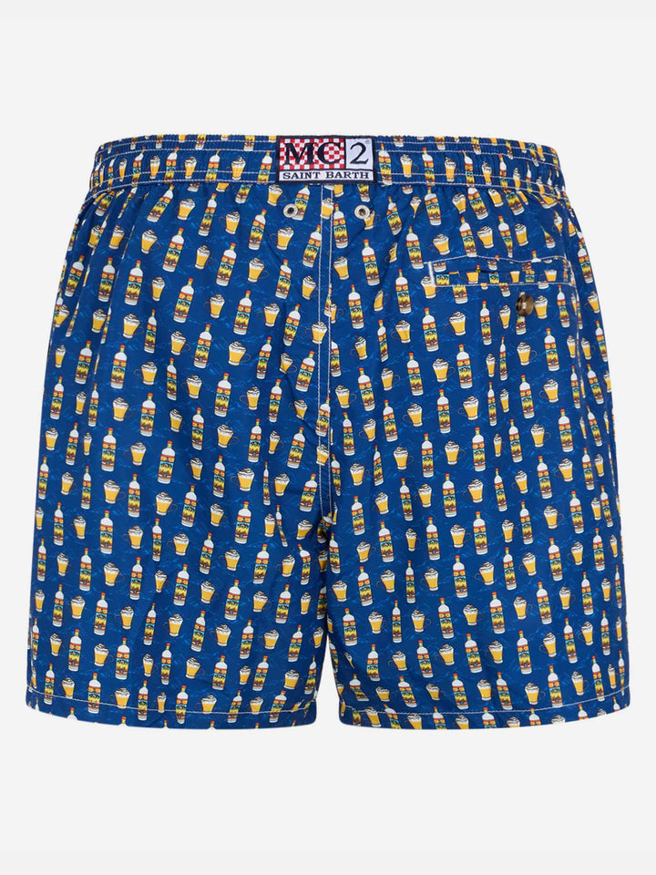 Man lightweight fabric swim-shorts Lighting Micro Fantasy with Vov Bombardino print | VOV SPECIAL EDITION