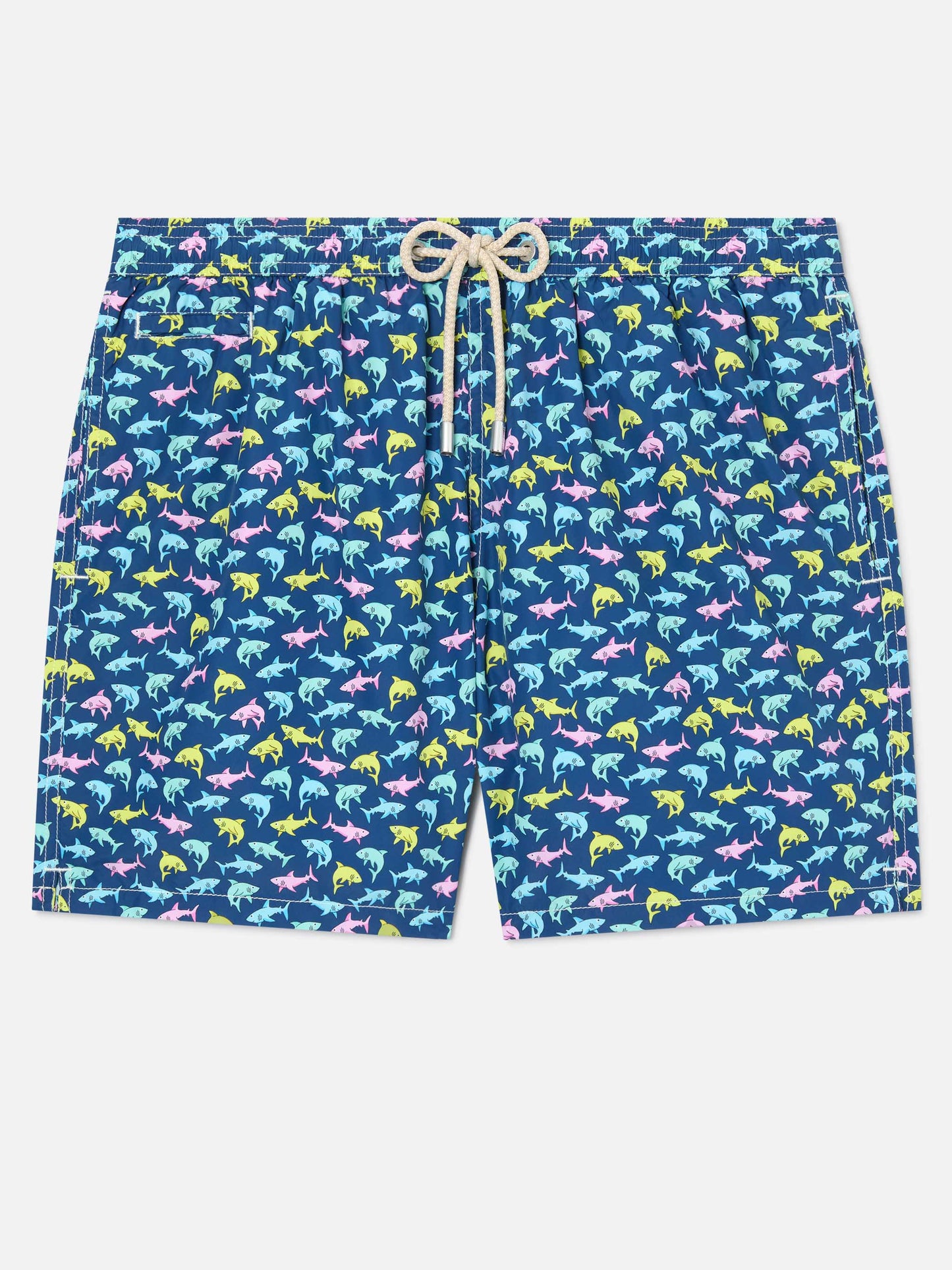 Herren-Badeshorts aus leichtem Stoff Lighting Micro Fantasy mit Hai-Print