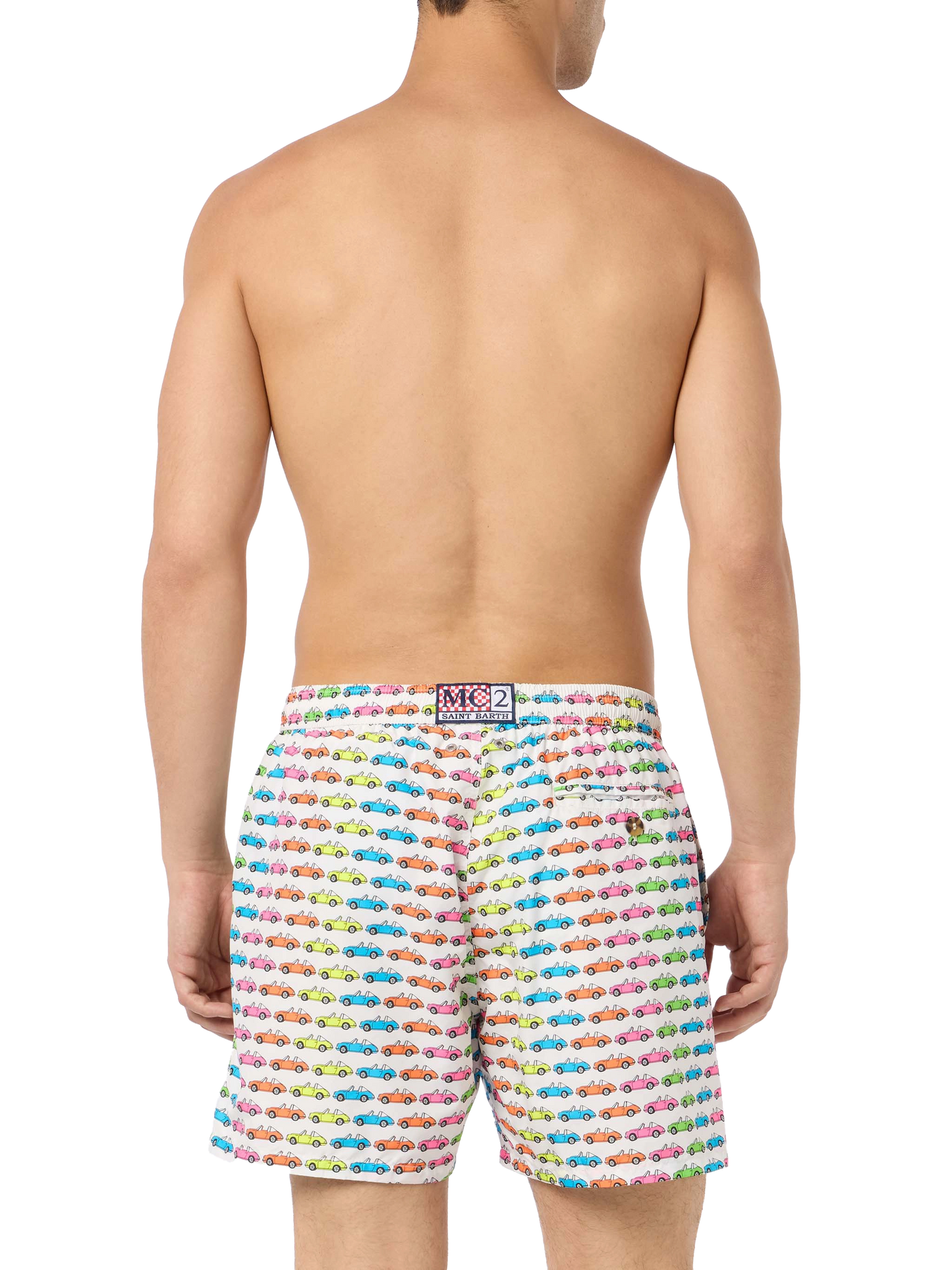 Herren-Badeshorts aus leichtem Stoff Lighting Micro Fantasy mit Auto-Aufdruck