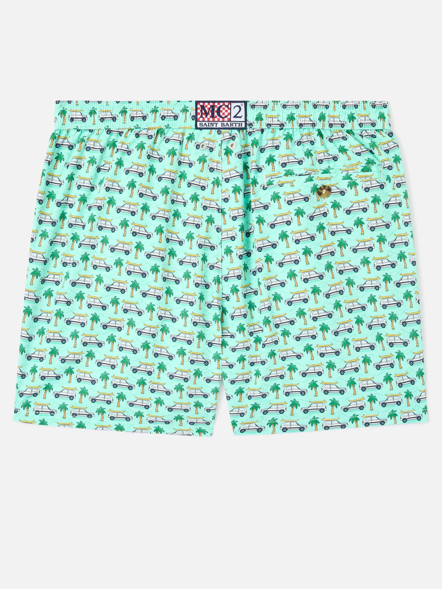 Lighting Micro Fantasy green Panda print swim shorts | Special Edition