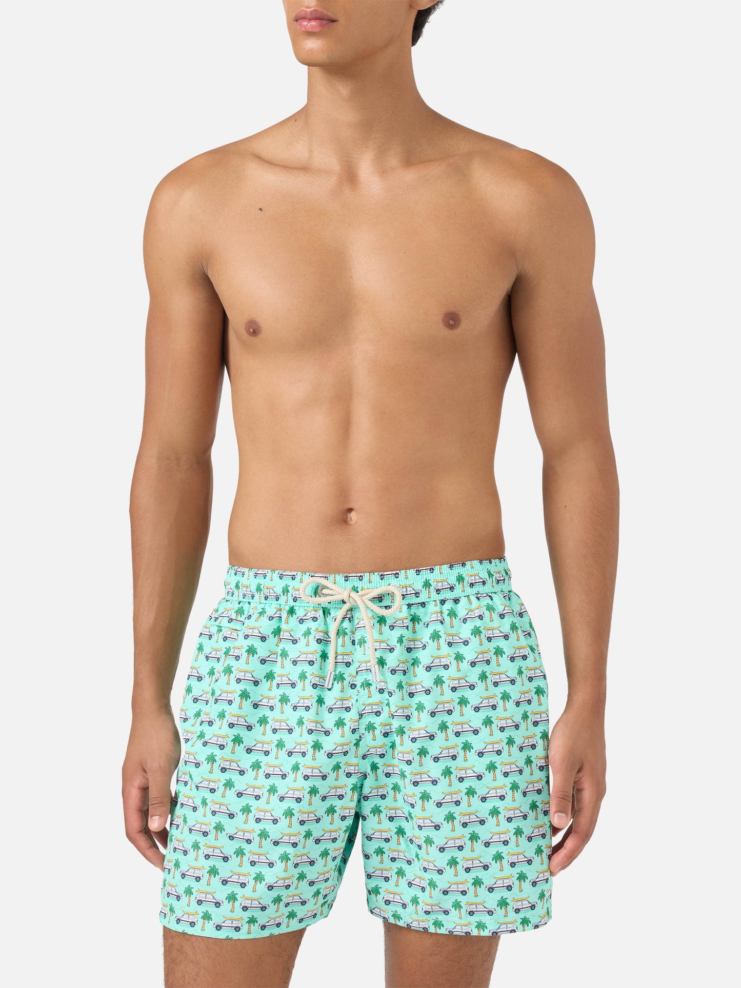Lighting Micro Fantasy green Panda print swim shorts | Special Edition