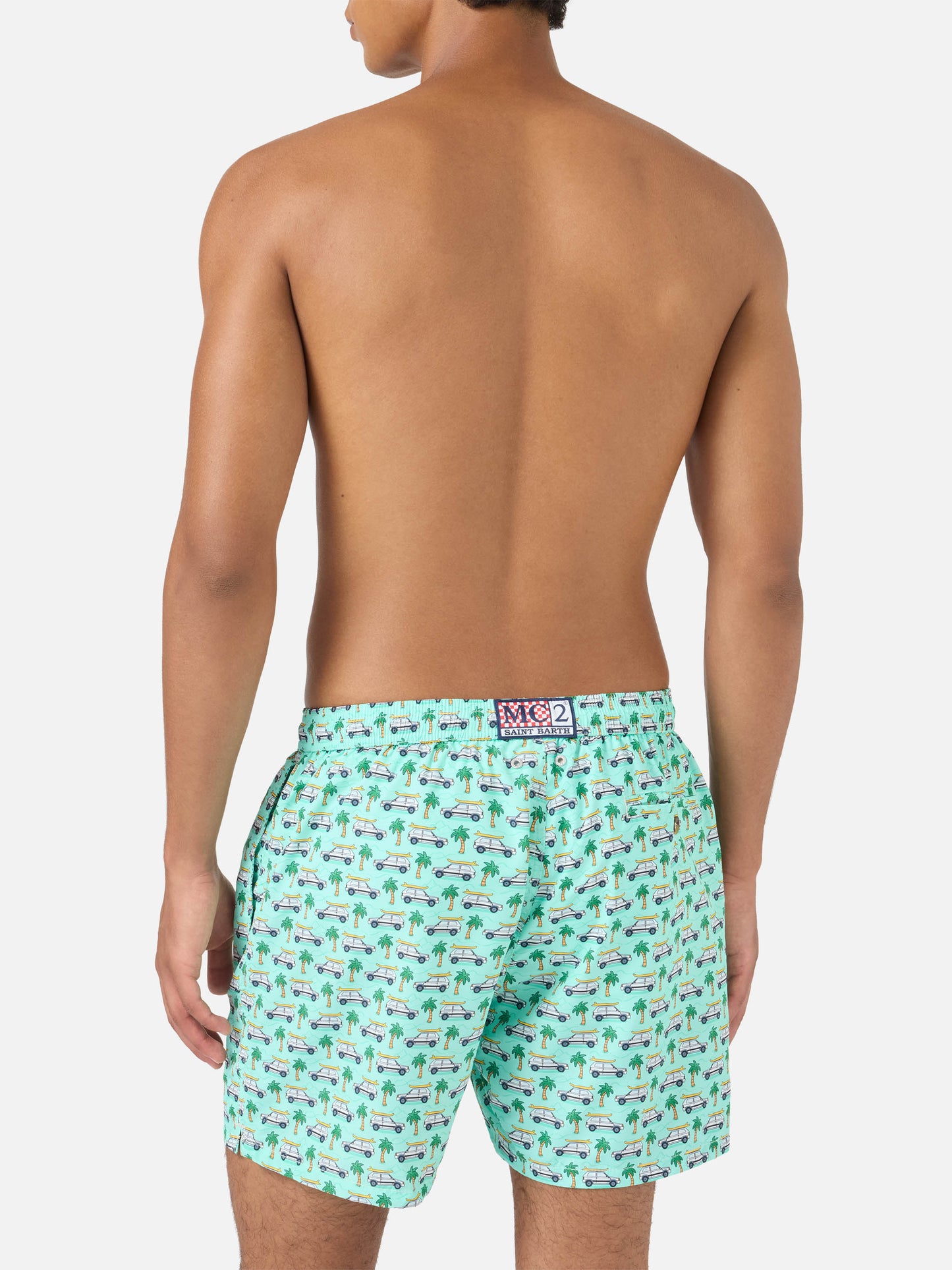 Lighting Micro Fantasy green Panda print swim shorts | Special Edition
