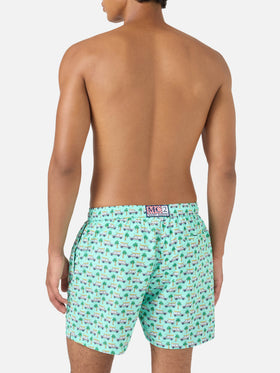 Lighting Micro Fantasy green Panda print swim shorts | Special Edition