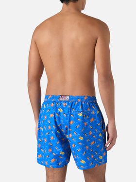 Boxer mare Lighting in tessuto leggero con stampa bambole