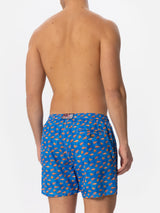 Herren-Badeshorts aus leichtem Stoff mit Clownfisch-Print