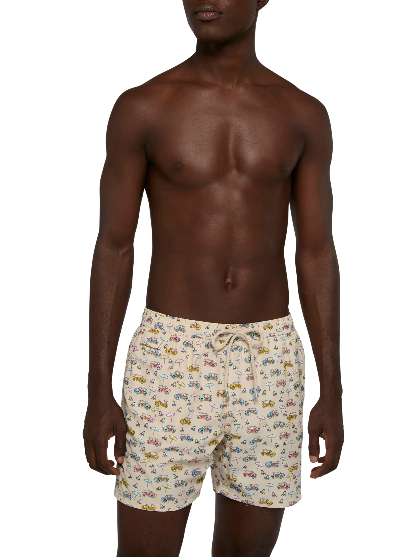 Badeshorts aus leichtem Stoff „Lighting“ mit Dune-Buggy-Print | FIAT SPECIAL EDITION