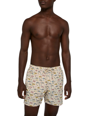 Badeshorts aus leichtem Stoff „Lighting“ mit Dune-Buggy-Print | FIAT SPECIAL EDITION