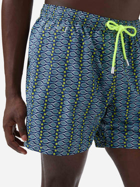 Lighting Micro Fantasy swim shorts with tennis print