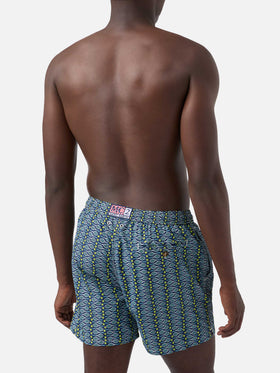 Lighting Micro Fantasy swim shorts with tennis print