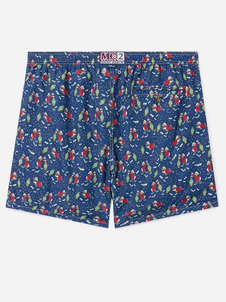 Navy Lighting Micro swim shorts with McDuck and watches print | Special Edition