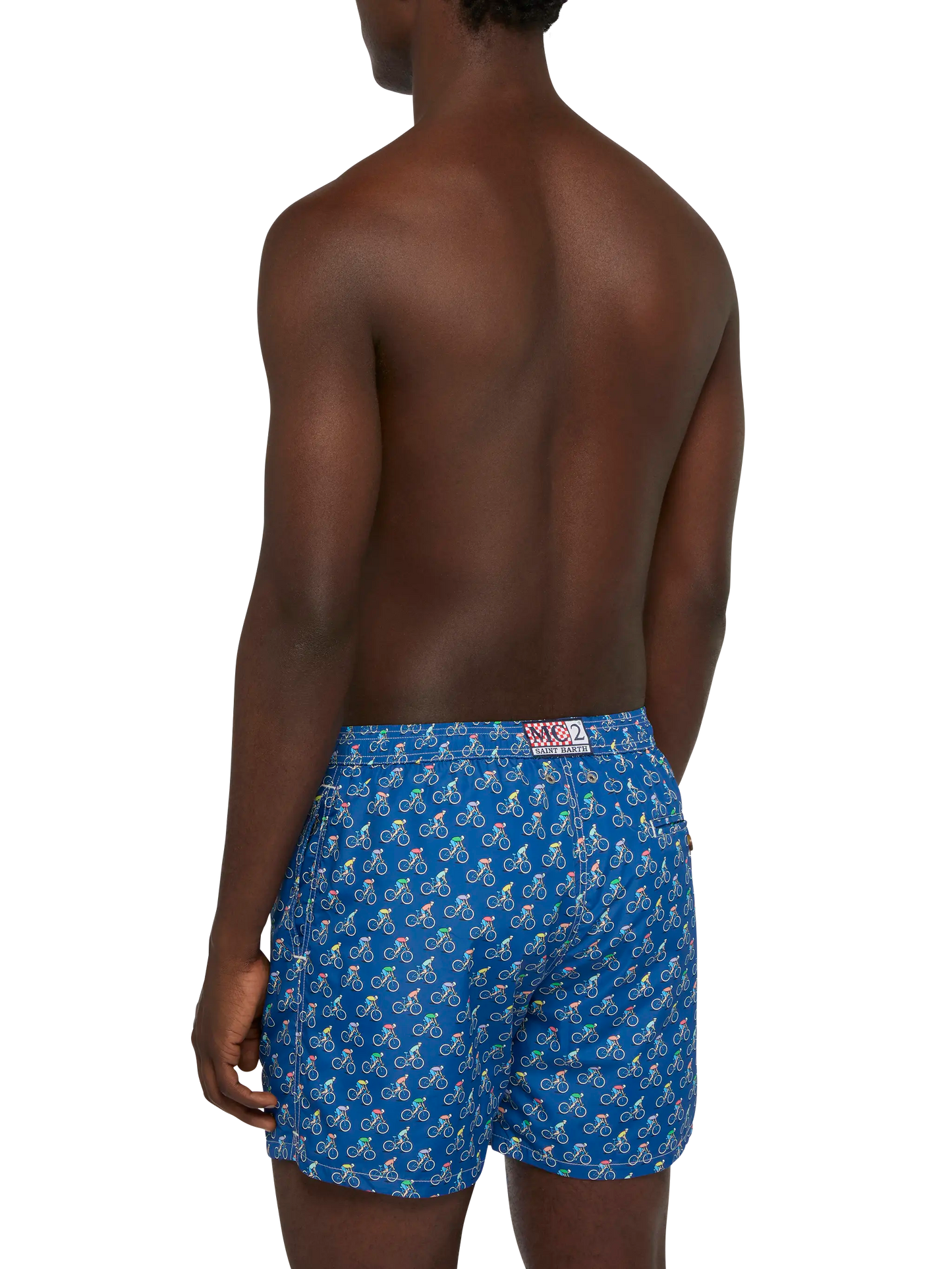 Badeshorts aus leichtem Stoff „Lighting“ mit Biker-Print