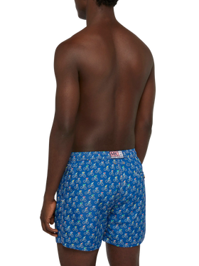 Badeshorts aus leichtem Stoff „Lighting“ mit Biker-Print
