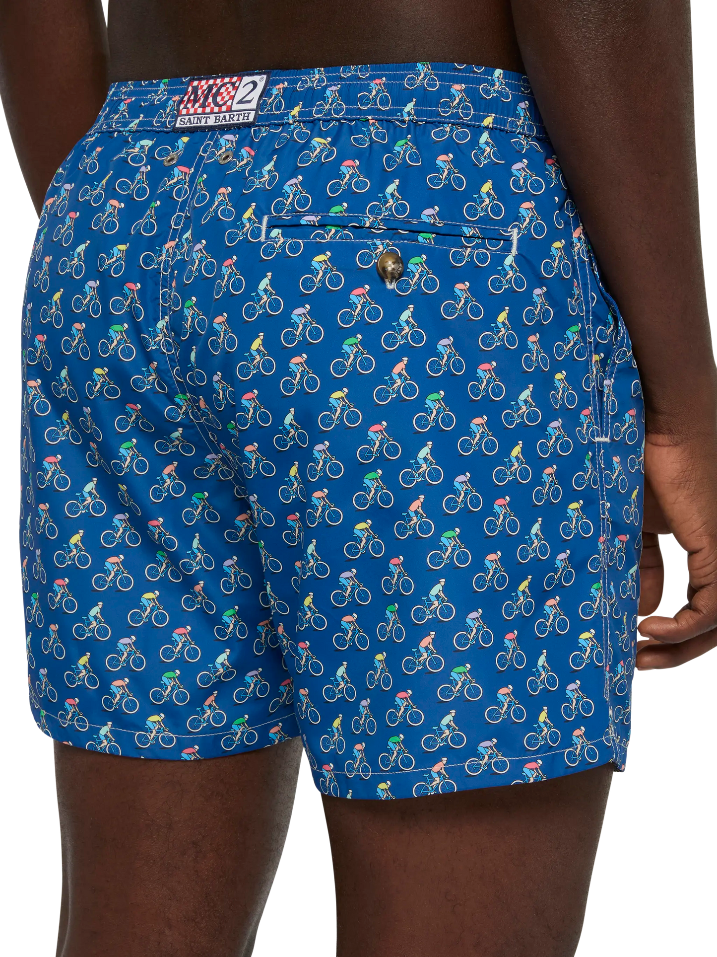 Badeshorts aus leichtem Stoff „Lighting“ mit Biker-Print
