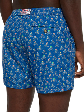 Badeshorts aus leichtem Stoff „Lighting“ mit Biker-Print