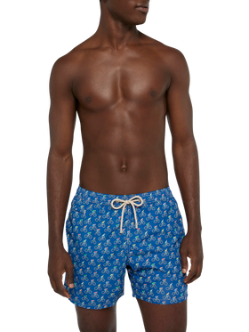 Badeshorts aus leichtem Stoff „Lighting“ mit Biker-Print