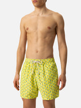 Lightweight fabric swim shorts Lighting with mojito print