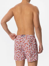 Man swim shorts with crabs print