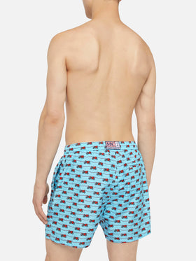 Lightweight fabric swim shorts Lighting with Ducati print | DUCATI MOTOR SPECIAL EDITION - MC2 Saint Barth