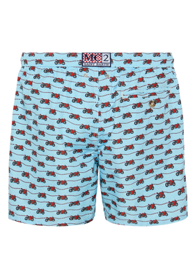 Lightweight fabric swim shorts Lighting with Ducati print | DUCATI MOTOR SPECIAL EDITION - MC2 Saint Barth