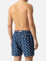 Lightweight fabric swim shorts Lighting with Panda car print | FIAT SPECIAL EDITION